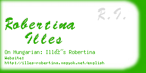 robertina illes business card